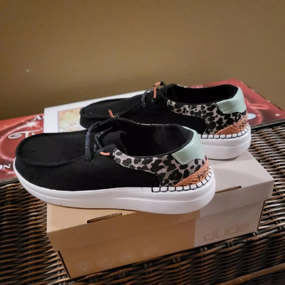 Hey Dude Women Shoes Wendy Rise Black Funk